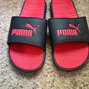 Puma Black and Red Sandals